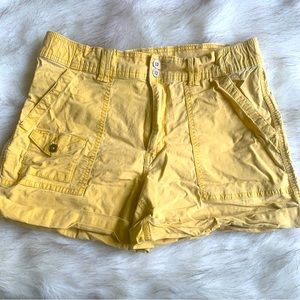 Mustard Yellow Women’s Shorts with Pockets. Size 12